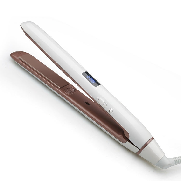 Hair Straightener Iron LED Display Ceramic Coating Plate Ionic Curling Iron