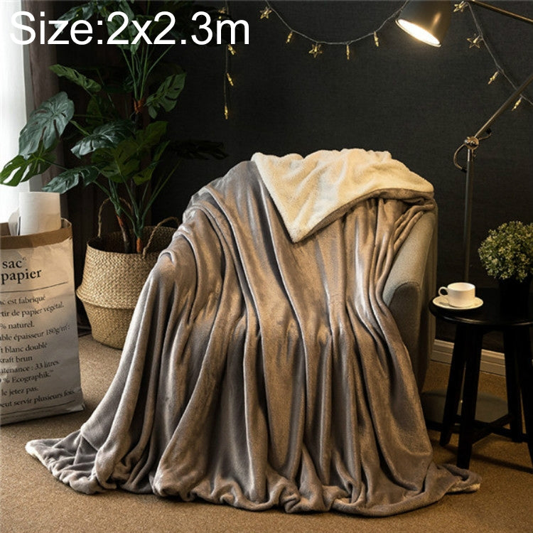 Winter Sofa Blanket Double Thick Cashmere Coral Fleece Ofice Nap Blanket — view 14