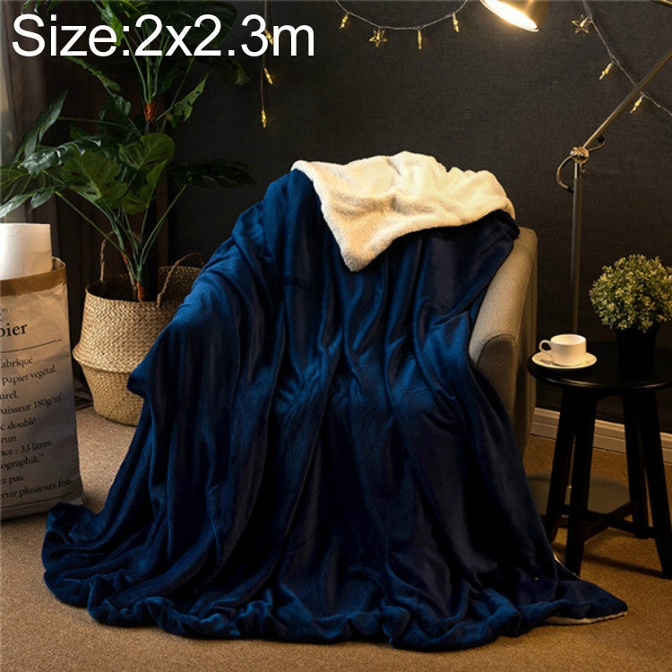 Winter Sofa Blanket Double Thick Cashmere Coral Fleece Ofice Nap Blanket — view 15