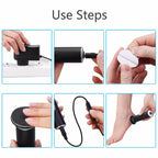 Electric Foot File Speed Adjustable Sandpaper Discs Callus Remover Pedicure Fast Remove Feet Hard Cracked Dry Dead Skin Tool