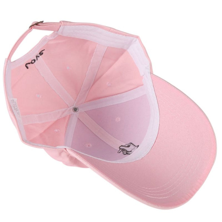 Adjustable Small Hand Embroidery Pattern Sunshade Baseball Cap