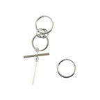 Large Earrings Simple Long Earrings Asymmetric Earrings — view 4