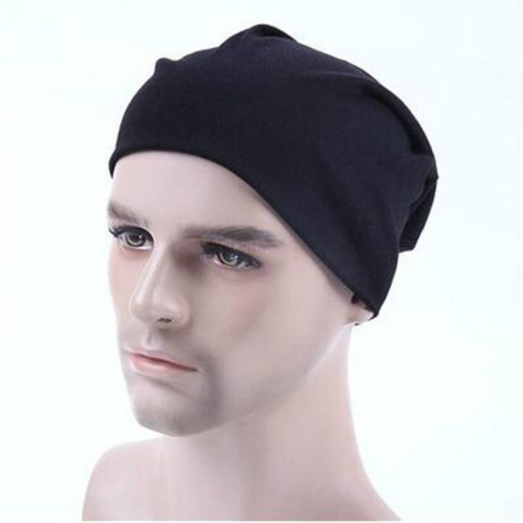 Men Candy Colors Knit Sleeve Cap Hip-hop Cap