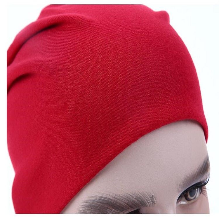 Men Candy Colors Knit Sleeve Cap Hip-hop Cap