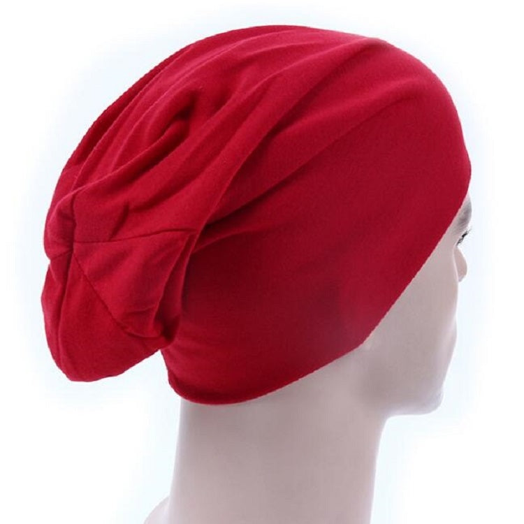 Men Candy Colors Knit Sleeve Cap Hip-hop Cap
