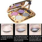 Professional Eye Makeup Eyeshadow Palette Gold Smoky Cosmetics Makeup Palette Diamond Bright Glitter Eye Shadow