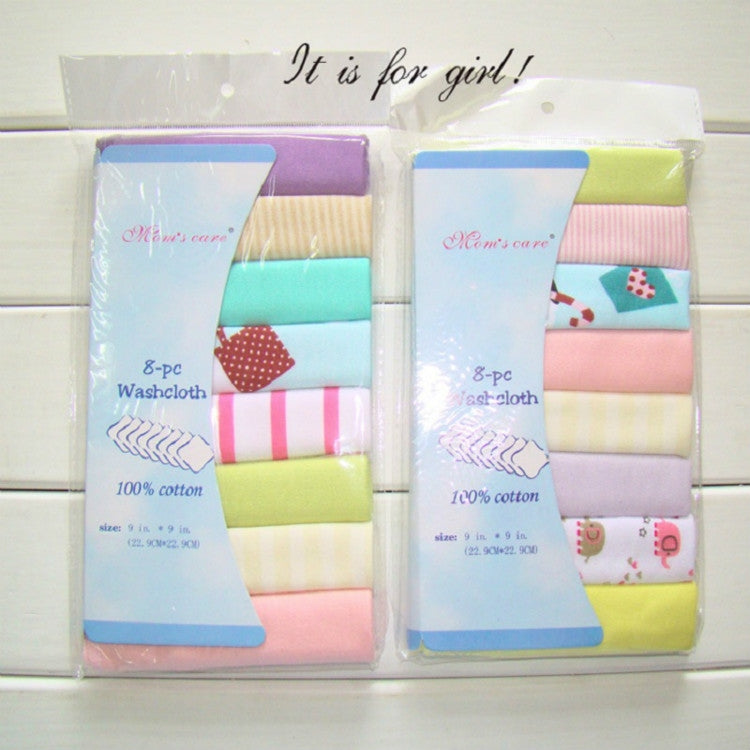 8 PCS/LOT Cotton Newborn Baby Towels Saliva Towel Baby Boys Girls Nursing Towel Handkerchief