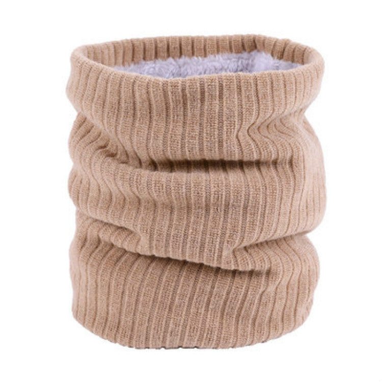 Autumn and Winter Outdoor Cycling Plus Velvet Knitted Warm Windproof Scarf