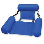 Inflatable Hammock Foldable Dual-purpose Backrest Floating Drainage Upstream Pleasure Lounge Chair Floating Bed Sofa, With Foam Board, Without Foam Board