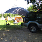 Laputa Outdoor Self-driving Barbecue Camping Vehicle Tail Car Side Tent