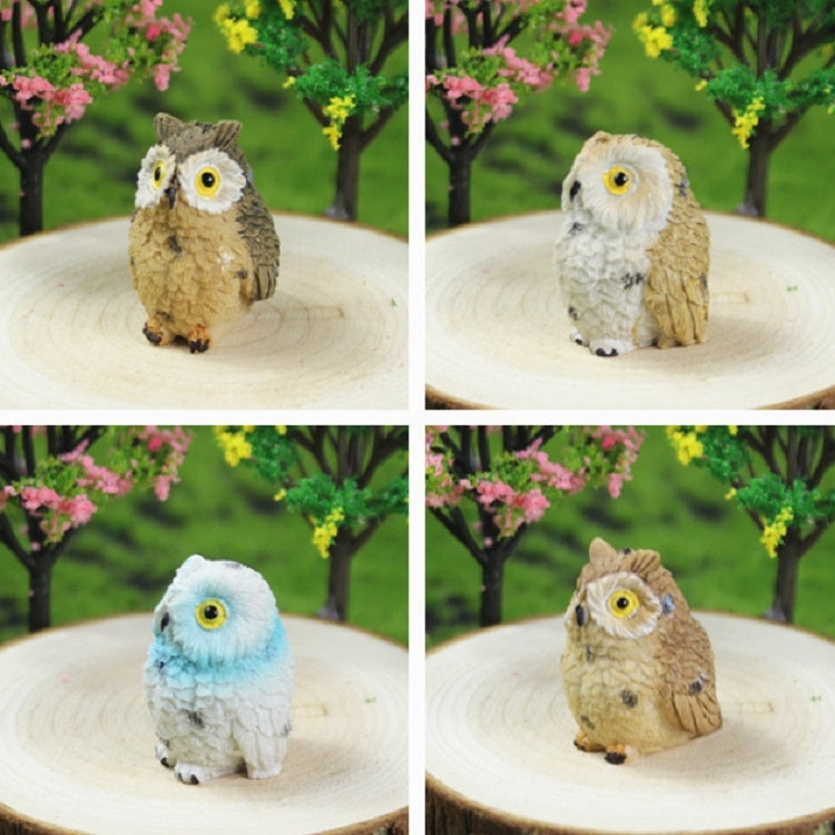 4 PCS/Set Mini Simulation Owl Gardening Decorative Animal Ornaments — view 3