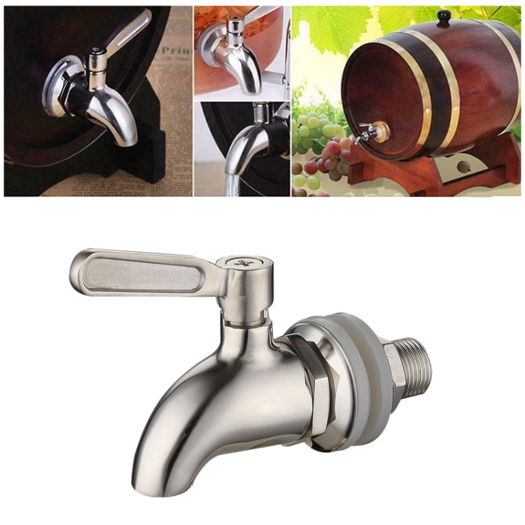 Drink Dispenser Beverage Wine Barrel Tap Spigot Stainless Steel Coffee Juice Faucet — view 9