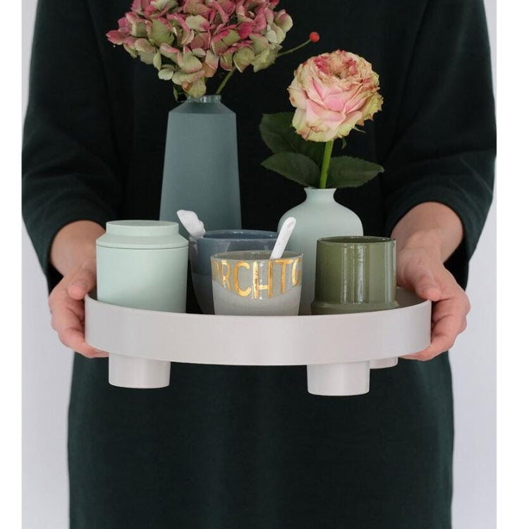 Multifunctional Storage Fruit Tay Cup Perfume Debris Desktop Decoration Plate Tray