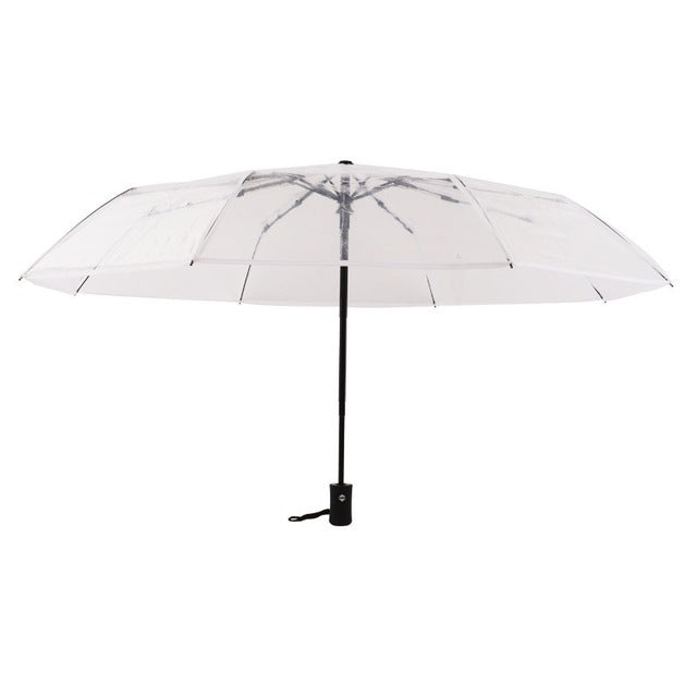 Creative Transparent Folding Umbrella 8 Bones Automatic Umbrella