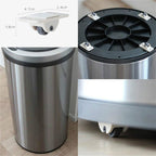4 PCS Storage Box Pulley Storage Box Roller Trash Pulley Adhesive Wheels — view 4