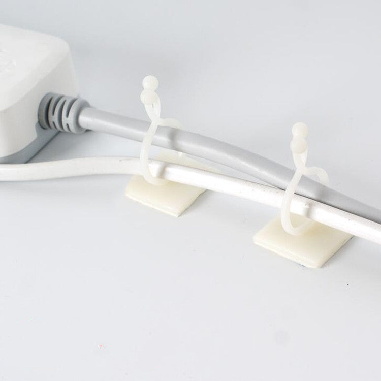 10 PCS Lulu Climbing Wall Fixer Vine Climbing Wall Sticking Hook — 10pcs Large (White)