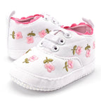 Baby Girl Shoes Lace Floral Embroidered Soft Shoes Walking Toddler Kids Shoes