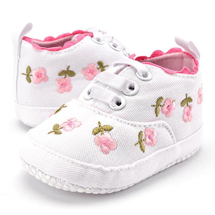 Baby Girl Shoes Lace Floral Embroidered Soft Shoes Walking Toddler Kids Shoes