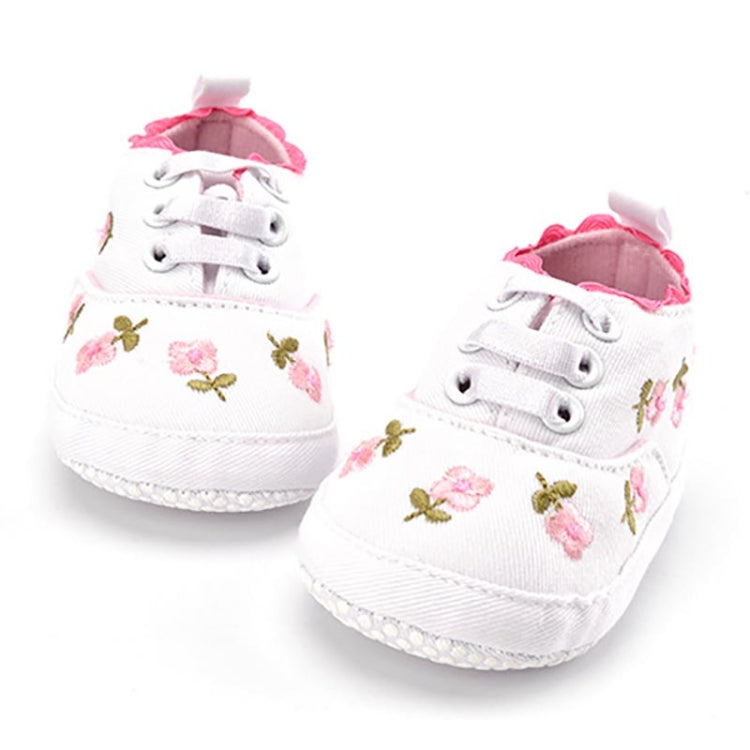 Baby Girl Shoes Lace Floral Embroidered Soft Shoes Walking Toddler Kids Shoes