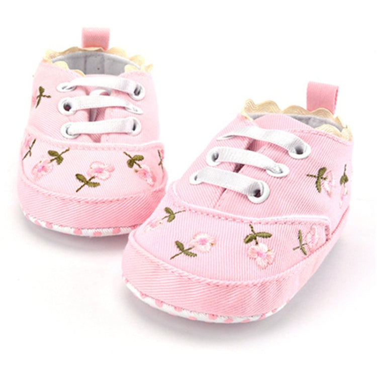 Baby Girl Shoes Lace Floral Embroidered Soft Shoes Walking Toddler Kids Shoes
