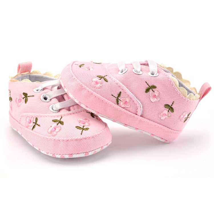Baby Girl Shoes Lace Floral Embroidered Soft Shoes Walking Toddler Kids Shoes