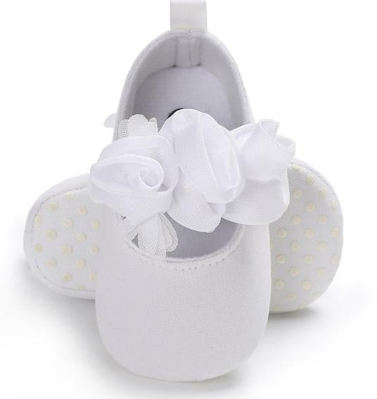 Lovely Flower Baby Girl Newborn Crib Shoes Soft Prewalker Anti-slip Baby Shoes