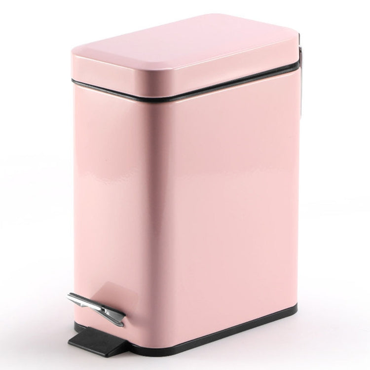 Household Stainless Steel Foot Pedal Small Rectangular Trash Can — view 8
