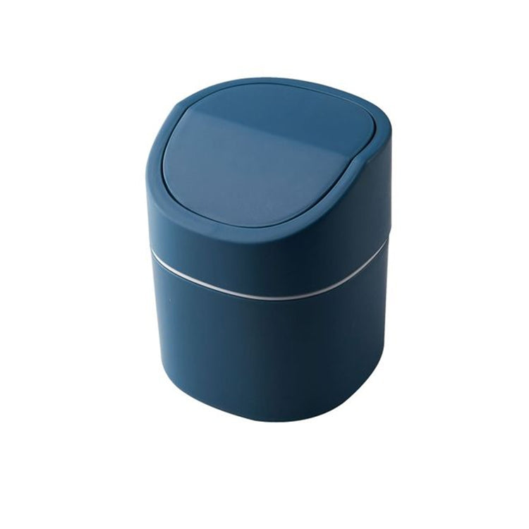 Household Mini Desktop Trash Can Covered Debris Storage Cleaning Cylinder Box — view 9