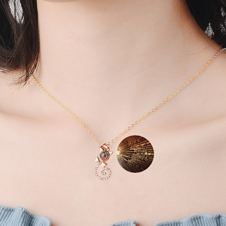 100 Language I love You Necklace Memory Projection Pendant Wedding Letter Necklace