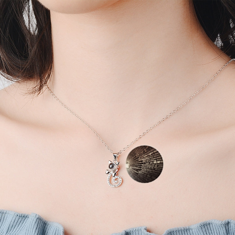 100 Language I love You Necklace Memory Projection Pendant Wedding Letter Necklace — view 7