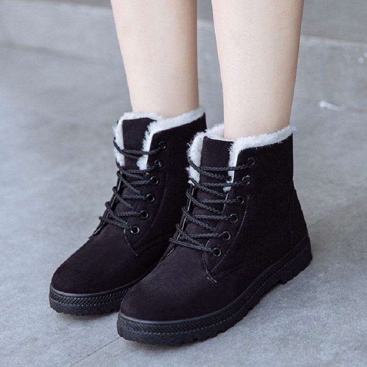 Ladies Cotton Shoes Plus Velvet Snow Boots