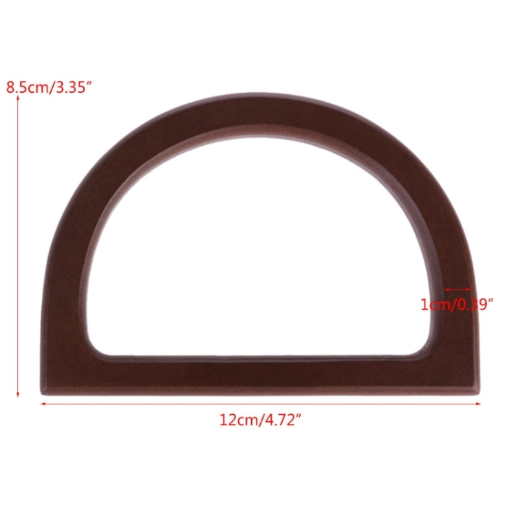 Handbag Accessories, D-shaped Wooden Handle