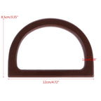 Handbag Accessories, D-shaped Wooden Handle