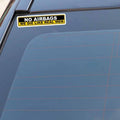 YJZT 2X Car Sticker Warning NO AIRBAGS WE DIE LIKE REAL MEN PVC Decal, 15cm x 3cm