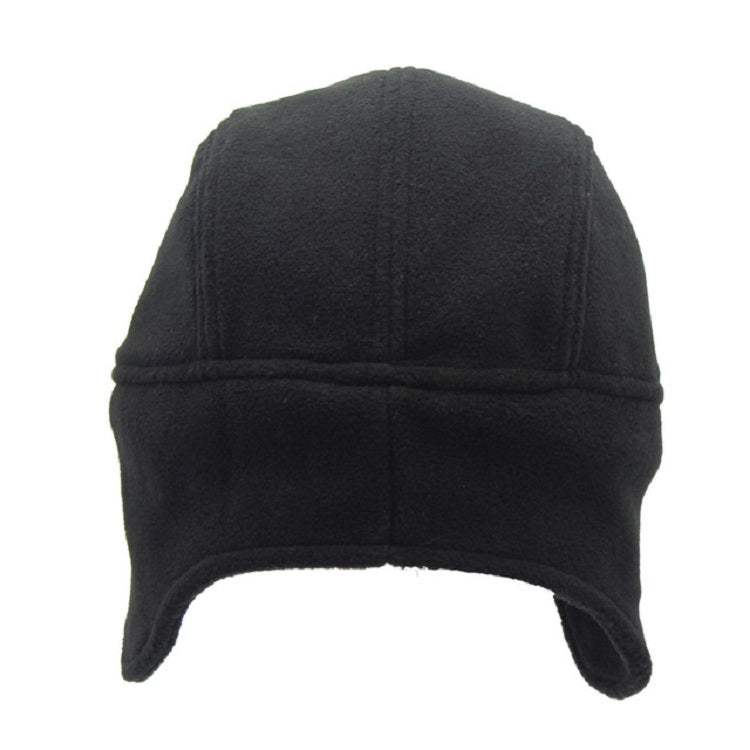 Unisex Autumn and Winter Outdoor Solid Color Fleece Warm Bomber Hats