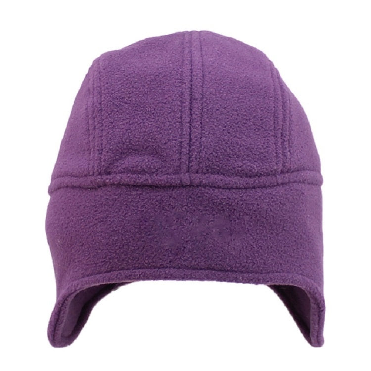 Unisex Autumn and Winter Outdoor Solid Color Fleece Warm Bomber Hats