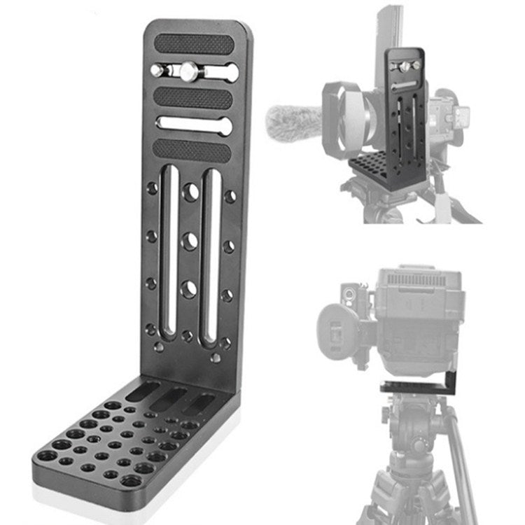 BXIN L130C Universal L-shaped Vertical Clapper SLR Tripod Hydraulic Pan/tilt Quick Release Plate Suitable For Shadow Stabilizer