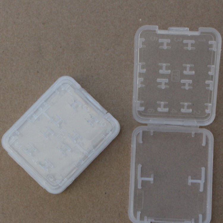 10 PCS Mini Transparent Multifunctional Storage Card Box