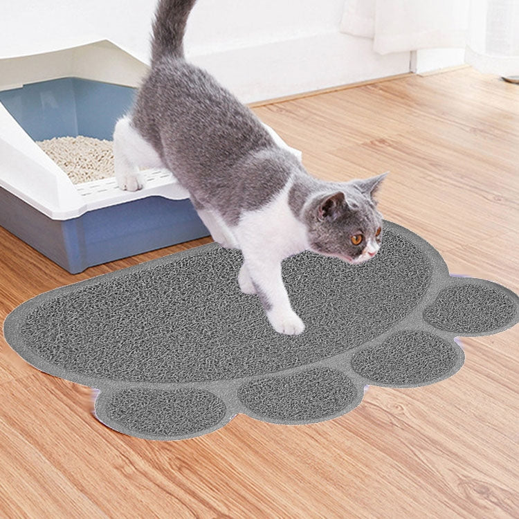 PVC Claw Shaped Cat Litter Mat Pet Placemat Anti-skid Floor Mat Pet Supplies — view 9