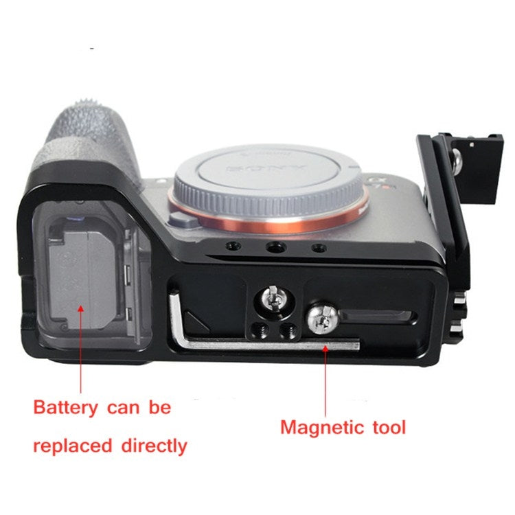 BEXIN Vertical Clapper With Hot Shoe L-shaped Quick-install Plate Can Be Pulled for Sony A7R4 — view 6