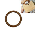 2 PCS Luggage Accessories Solid Wood Round Handle