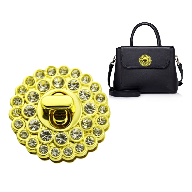 Handbag Hardware Accessories Lock Female Bag Diamond Round Lock