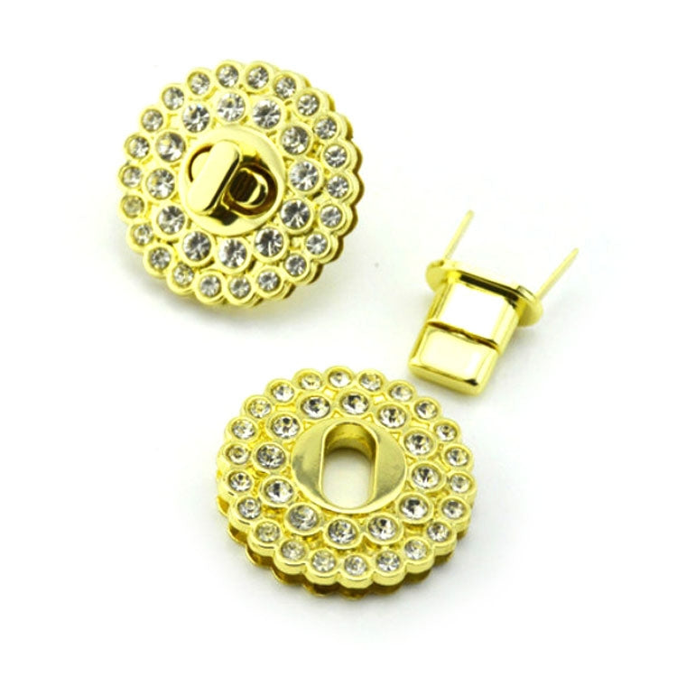 Handbag Hardware Accessories Lock Female Bag Diamond Round Lock