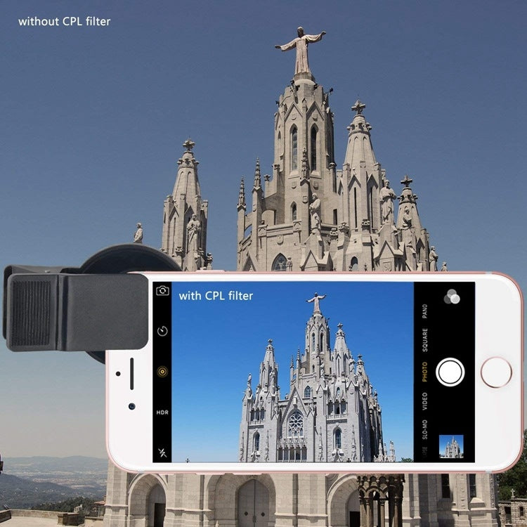 ZOMEI Camera Filter 37MM CPL Polarizer Mobile Phone External Lens