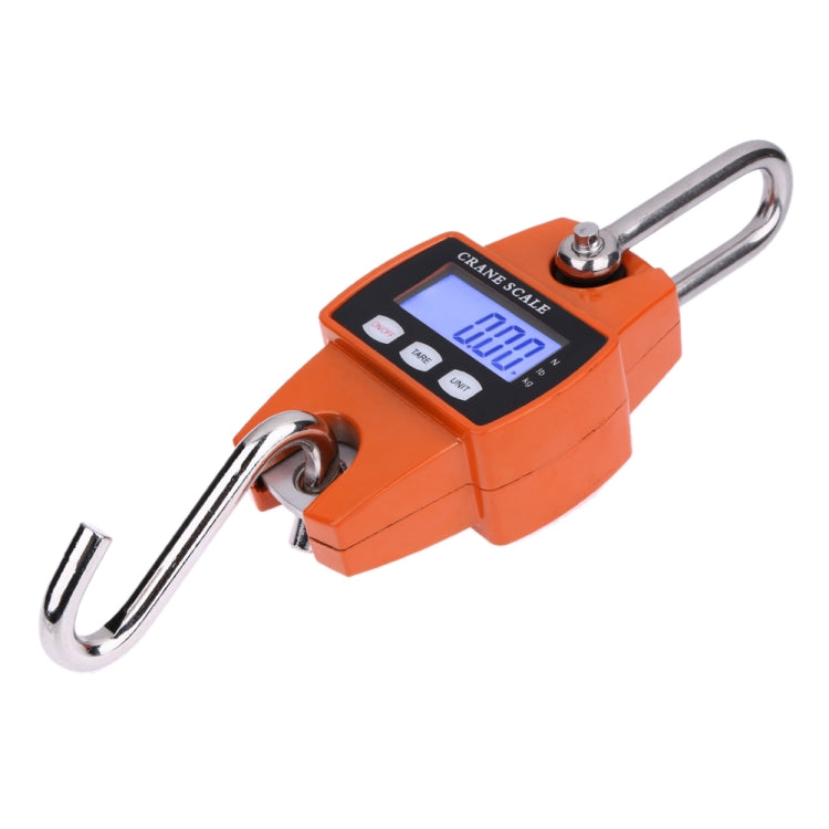 Portable LCD Digital Stainless Steel Hook Mini Electronic Hook Scale, 300kg x 100g