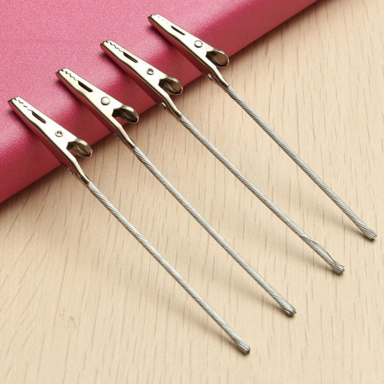 40 PCS Metal Wire Rope Alligator Clips