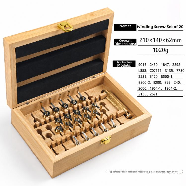 Professional Watch Mainspring Winder Tool Movement Repair And Maintenance Kit — 10pcs Set