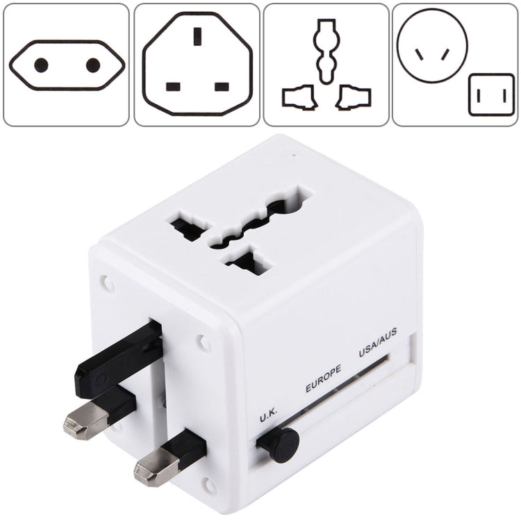 World-Wide Universal Travel Concealable Plugs Adapter with & Built-in Dual USB Ports Charger for US, UK, AU, EU — view 13