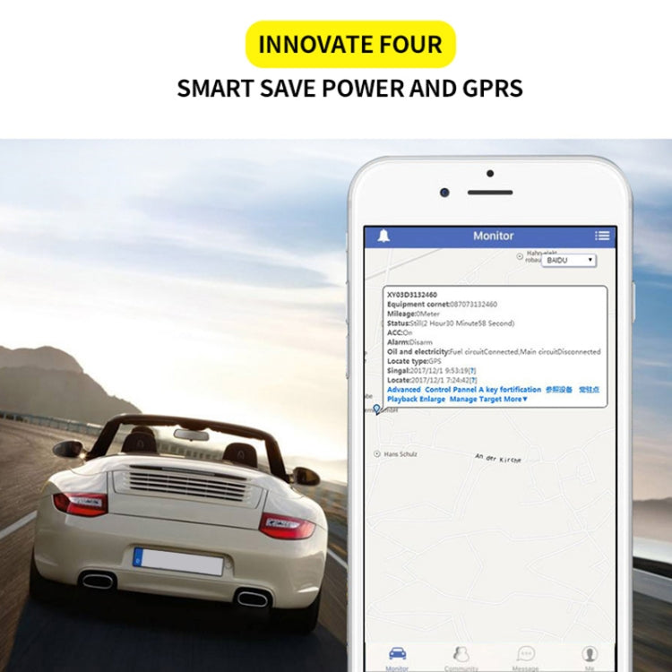 TK205 2G Realtime Car Truck Vehicle Tracking GSM GPRS GPS Tracker, Support AGPS with Relay and Battery