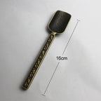Copper-zinc Flower Pattern Tea Spoon Kungfu Teaism Accessories — view 3